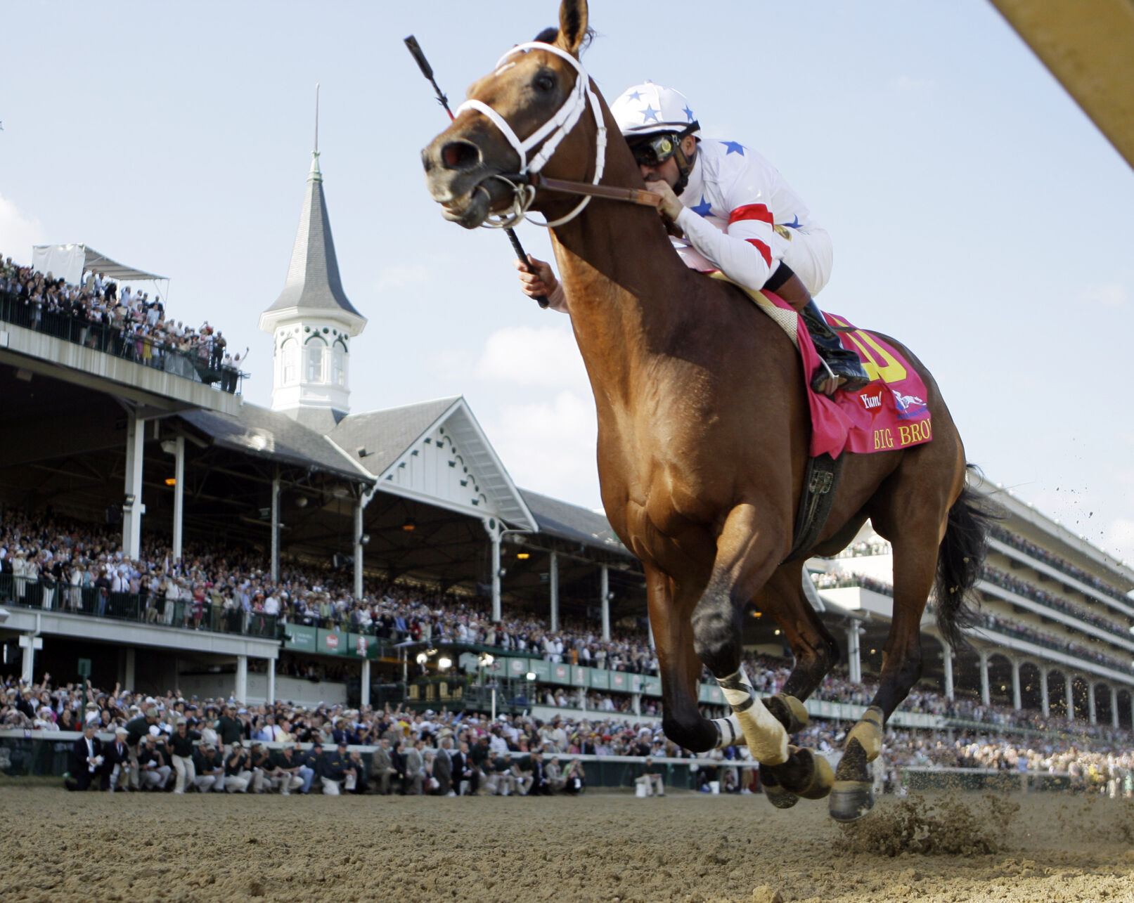 2008: Big Brown first horse since filly Regret in 1915 to win Derby after three career starts